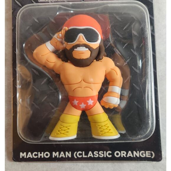 Micro Brawlers Macho Man Randy Savage Classic Orange 3" Figure Brand New - Picture 2 of 3